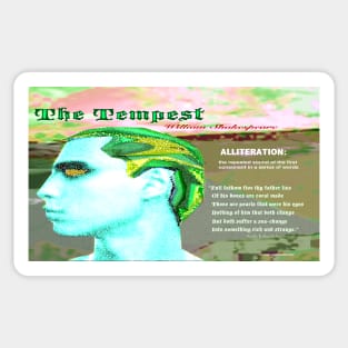 The Tempest Alliteration Sticker